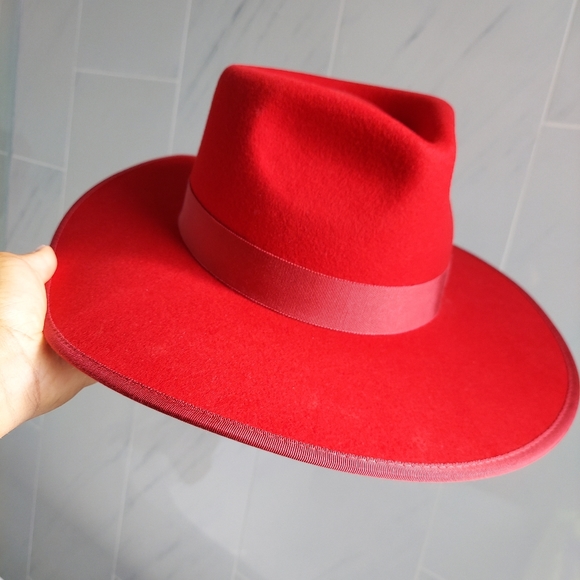 Sassy Jones Red Fedora - Picture 4 of 4